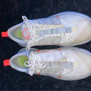 Nike White and Orange Athletic Shoes